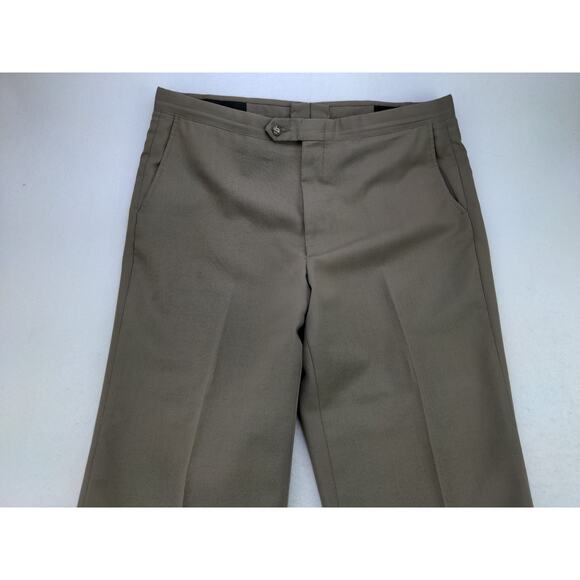 Vintage Mens Sansabelt Jaymar Ruby Pants Size 36x28 Custom Tailored Brown - Picture 3 of 13